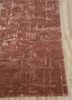 transcend red and orange wool and viscose hand tufted Rug - Corner