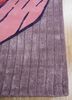 jaipur wunderkammer pink and purple wool and viscose hand tufted Rug - Corner