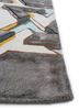 transcend grey and black wool and viscose hand tufted Rug - Corner