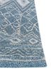cascade blue wool and viscose hand tufted Rug - Corner