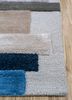 caliedo blue wool and viscose hand tufted Rug - Corner