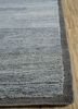 manifest grey and black wool hand knotted Rug - Corner
