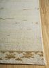 manifest beige and brown wool hand knotted Rug - Corner