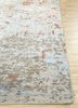 geode beige and brown wool and bamboo silk hand knotted Rug - Corner