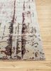 entropy grey and black wool and bamboo silk hand knotted Rug - Corner