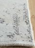 far east ivory wool and viscose hand knotted Rug - Corner