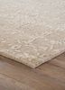blithe ivory wool hand knotted Rug - Corner