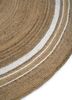 anatolia beige and brown jute and hemp flat weaves Rug - Corner