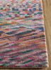 manchaha pink and purple wool and bamboo silk hand knotted Rug - Corner