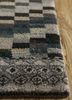 manchaha beige and brown wool and bamboo silk hand knotted Rug - Corner
