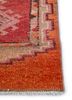kilim red and orange wool hand knotted Rug - Corner