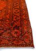 kilim red and orange wool hand knotted Rug - Corner