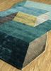 come around green wool and viscose hand tufted Rug - FloorShot