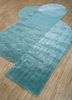 come around blue wool and viscose hand tufted Rug - FloorShot