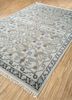 cyanna green wool and silk hand knotted Rug - FloorShot
