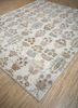 wisteria ivory wool and silk hand knotted Rug - FloorShot