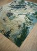 entropy gold wool and silk hand knotted Rug - FloorShot