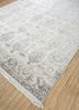 clan ivory wool and silk hand knotted Rug - FloorShot