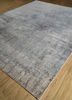 entropy ivory wool and silk hand knotted Rug - FloorShot