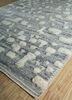 zuri grey and black wool and viscose hand knotted Rug - FloorShot