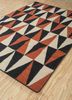 anatolia red and orange wool flat weaves Rug - FloorShot
