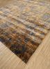 entropy gold bamboo silk hand knotted Rug - FloorShot