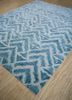 geode ivory wool and silk hand knotted Rug - FloorShot