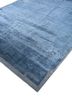 urban pause by kavi blue wool and bamboo silk hand knotted Rug - FloorShot