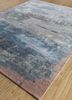 faulty by kavi grey and black wool and bamboo silk hand knotted Rug - FloorShot