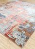 project error by kavi pink and purple wool and bamboo silk hand knotted Rug - FloorShot