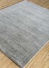project error by kavi grey and black wool and bamboo silk hand knotted Rug - FloorShot