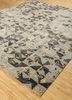 project error by kavi blue wool and bamboo silk hand knotted Rug - FloorShot