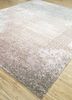 tattvam pink and purple wool and bamboo silk hand knotted Rug - FloorShot