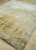 tattvam beige and brown wool and bamboo silk hand knotted Rug - FloorShot