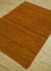 abrash red and orange jute and hemp flat weaves Rug - FloorShot