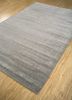 basis grey and black wool and viscose hand loom Rug - FloorShot