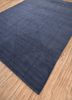 basis blue wool and viscose hand loom Rug - FloorShot
