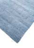 basis blue wool and viscose hand loom Rug - FloorShot