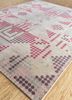 geode pink and purple wool hand knotted Rug - FloorShot