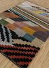 artisan originals grey and black wool and bamboo silk hand knotted Rug - FloorShot