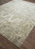 blithe grey and black wool and silk hand knotted Rug - FloorShot