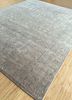 wisteria blue wool and silk hand knotted Rug - FloorShot