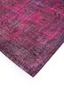 vintage pink and purple wool hand knotted Rug - FloorShot