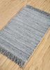 aprezo grey and black polyester hand loom Rug - FloorShot