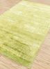 acar green viscose hand loom Rug - FloorShot