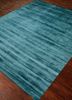 basis blue viscose hand loom Rug - FloorShot