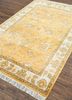 cyanna gold wool hand knotted Rug - FloorShot