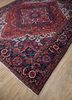 antique pink and purple wool hand knotted Rug - FloorShot