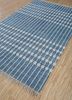 anatolia blue cotton flat weaves Rug - FloorShot