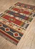 bedouin red and orange jute and hemp flat weaves Rug - FloorShot
